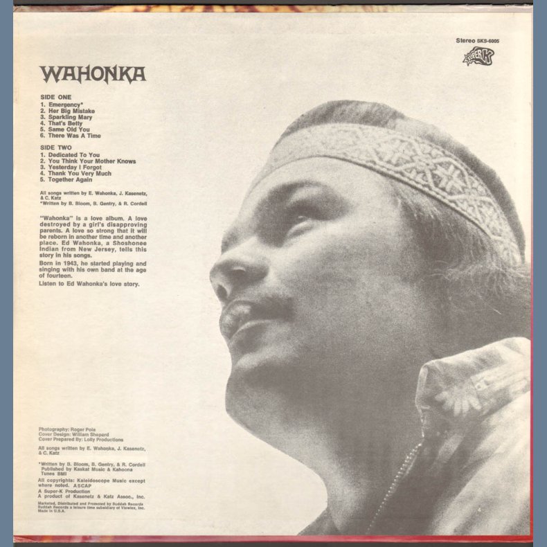 Wahonka - Original US Stereo Vinyl Issue