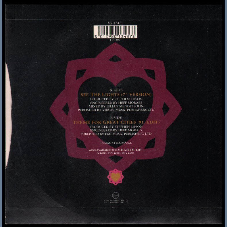 See The Lights b/w Theme For Great Cities 91 - 1991 UK 2-track 7" Single