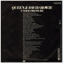 Under Pressure b/w Soul Brother - 1981 German 2-track 7" Single