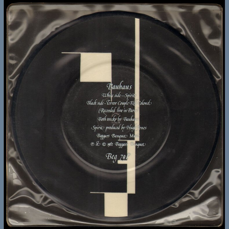 Spirit b/w Terror Couple Kill Colonel - 1982 UK Limited Edition 2-track Picture Disc 7"