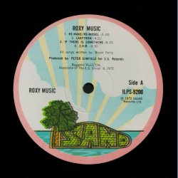 Roxy Music - Original UK Export/Licence LP Issue - Pink Rim Palm Tree Labels - A-1U/B-1U Matrix