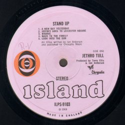 Stand Up - Original 1969 UK Island label 10-track Stereo LP - Pink 'Eye' Label Issue