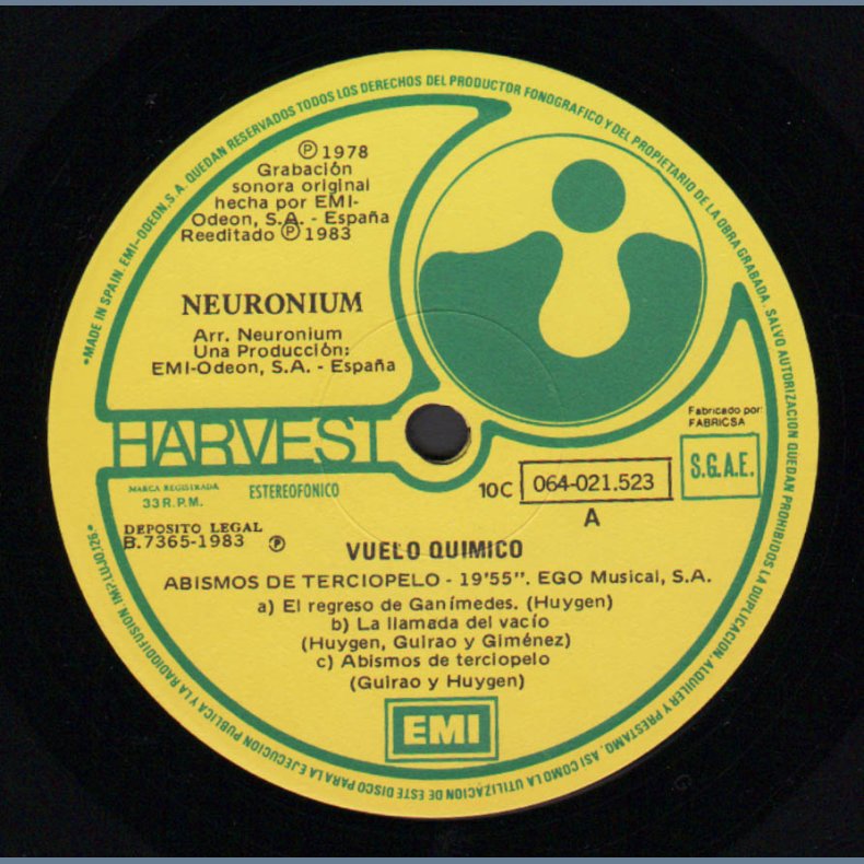 Vuelo Quimico - 1983 Spanish 2nd Issue LP