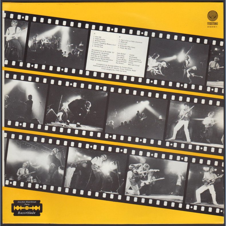 Live Roskilde festival 83 - Hey-Hey-Hey - 1983 Dutch Pressed 11-track Vertigo Label LP