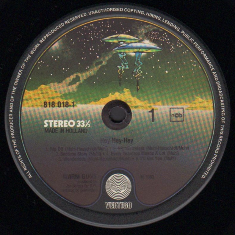 Live Roskilde festival 83 - Hey-Hey-Hey - 1983 Dutch Pressed 11-track Vertigo Label LP