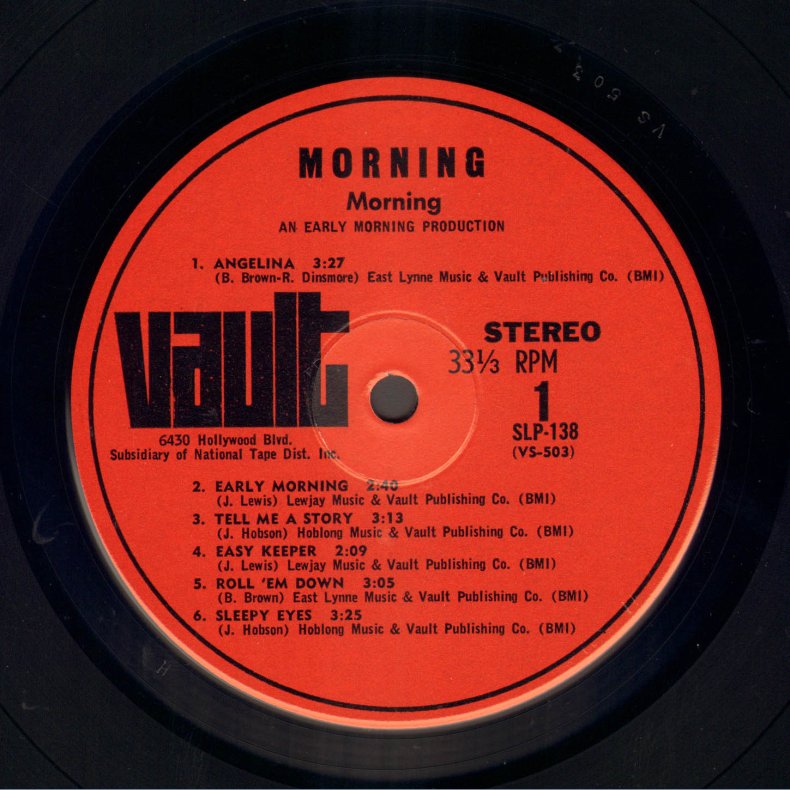 Morning - Original US 12-track Vinyl LP
