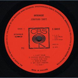 Introvert - 1971 UK LP