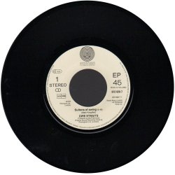 Sultans Of Swing b/w Portobello Belle - Live - 1988 Dutch Pressed 2-track 7" Single