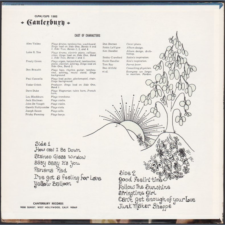 The Yellow Balloon - Original US Canterbury label 11-track LP