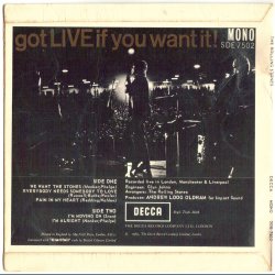 got LIVE if you want it! - Original 1965 UK 7"EP