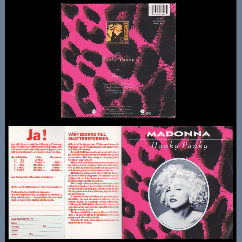 Hanky Panky - 1990 Swedish Distributed 2-track 7" Single