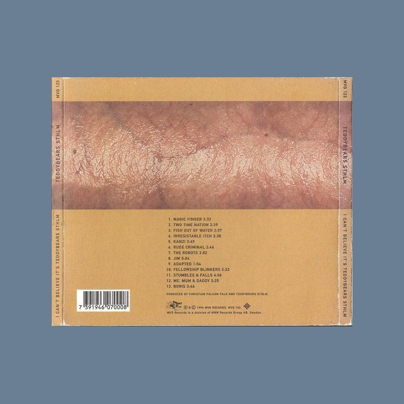 I Cant Believe Its Teddybears STHLM - 1996 Swedish pressed 13-track CD album