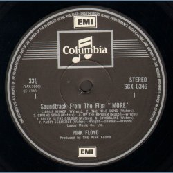 Soundtrack from the Film More - mid- to late 1970ies UK Columbia 13-track LP - Two Box Labels
