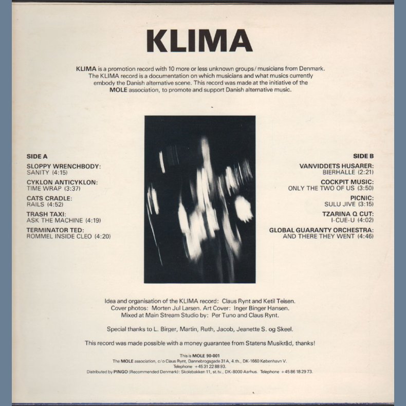 Klima - 1992 Danish Mole label 10-track LP - Incl booklet