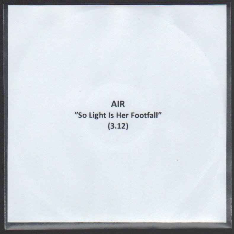 So Light Is Her Footfall - 1-track Promotional Issue CD Acetate
