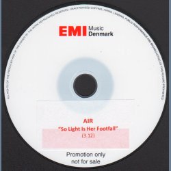 So Light Is Her Footfall - 1-track Promotional Issue CD Acetate