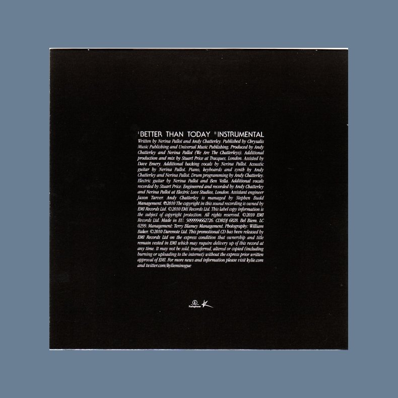 Better Than Today - 2010 1-track promotional CD