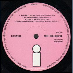 Mott The Hoople - Original UK 1st Issue LP - Pink 'i' logo Labels