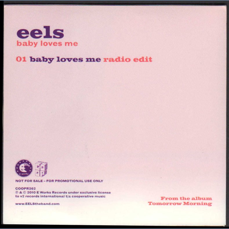 Baby Loves Me - 2010 UK 1-track promotional issue CD single