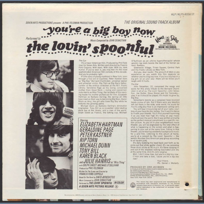 You're A Big Boy Now - Original 1967 US 14-track Stereo LP