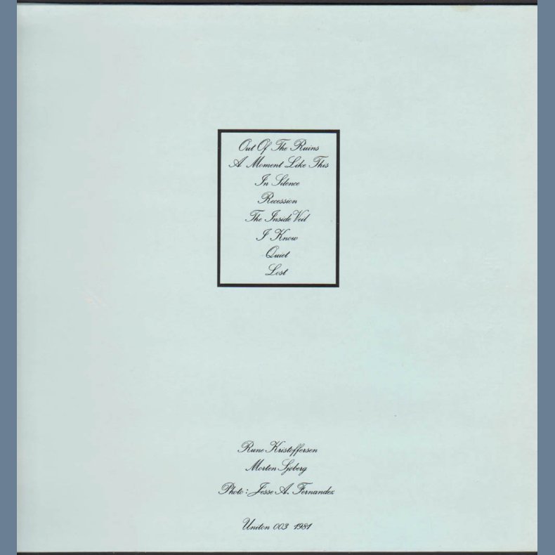 In Silence - Original 1981 Norwegian 8-track LP