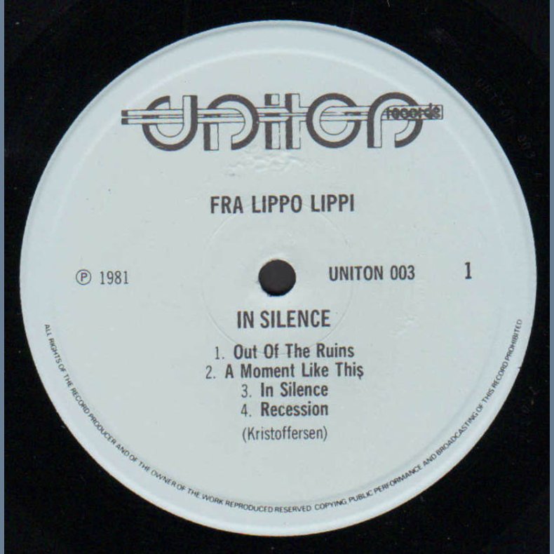 In Silence - Original 1981 Norwegian 8-track LP