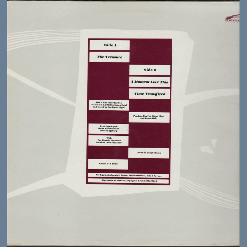 The Treasure - 1983 Norwegian 3-track 12" Single