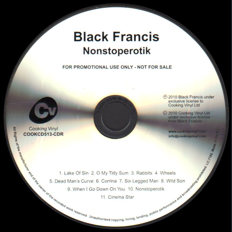 Nonstoperotik - 2010 Europian pressed 11-track Promotional Issue CD Acetate