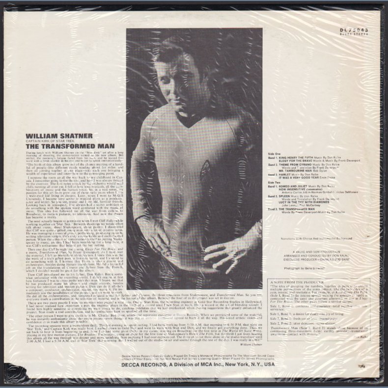The Transformed Man - Original 1969 US Vinyl LP
