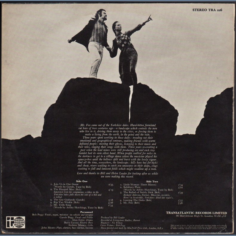 Mr Fox - Original 1970 UK 10-track LP