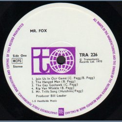 Mr Fox - Original 1970 UK 10-track LP