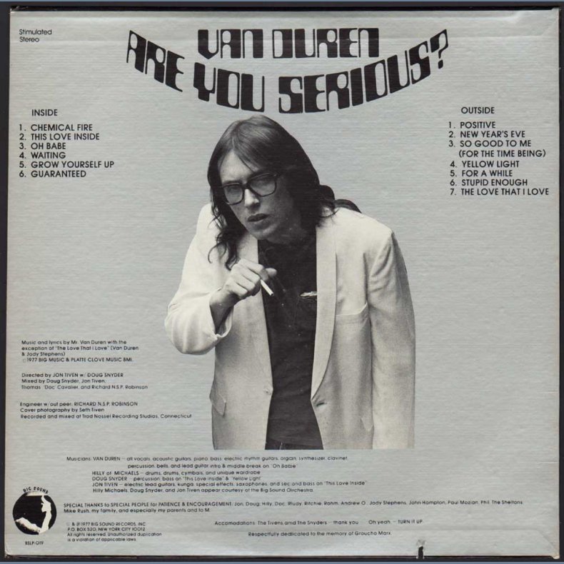 Are You Serious? - Original 1977 US 13-track Vinyl LP