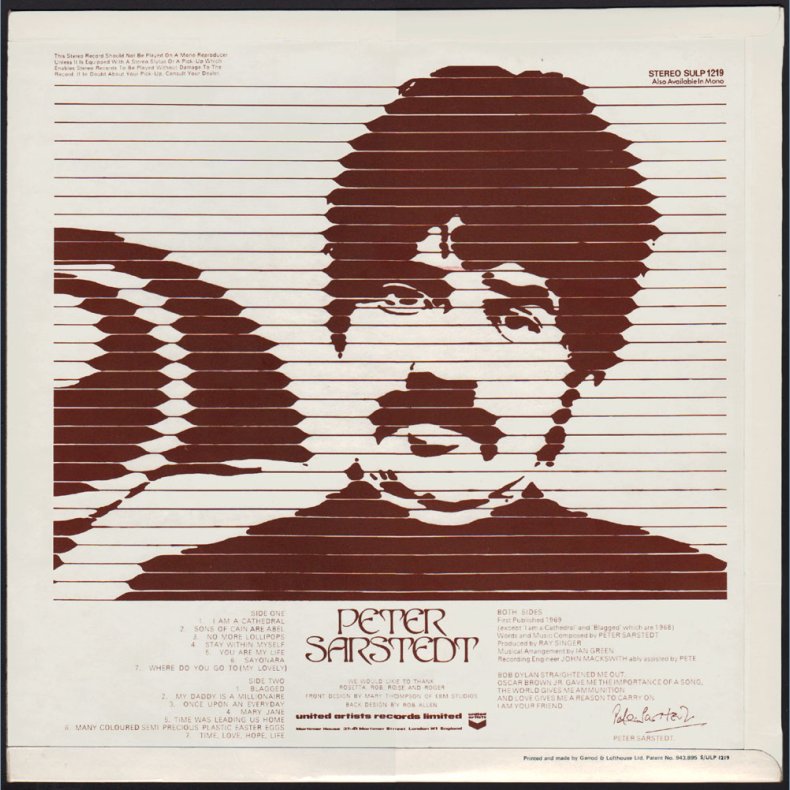Peter Sarstedt - 1969 UK 14-track Stereo LP
