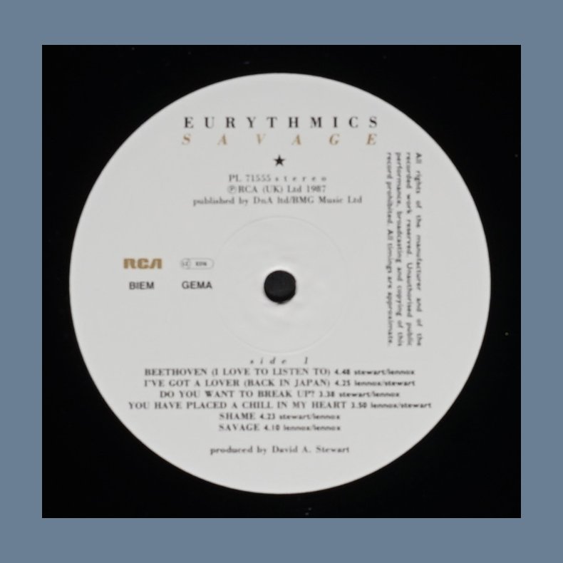 Savage - Original German 12-track Vinyl LP Incl. Poster