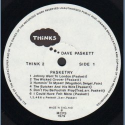 Pasketry - Original 1979 UK Issue LP - Autographed Copy