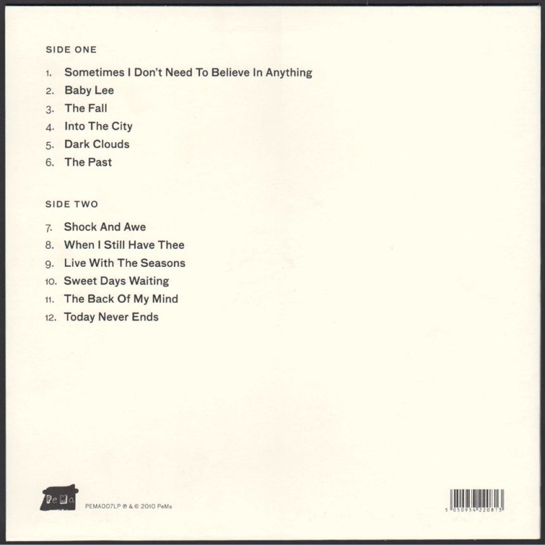 Shadows - 2010 UK PeMa label 12-track LP