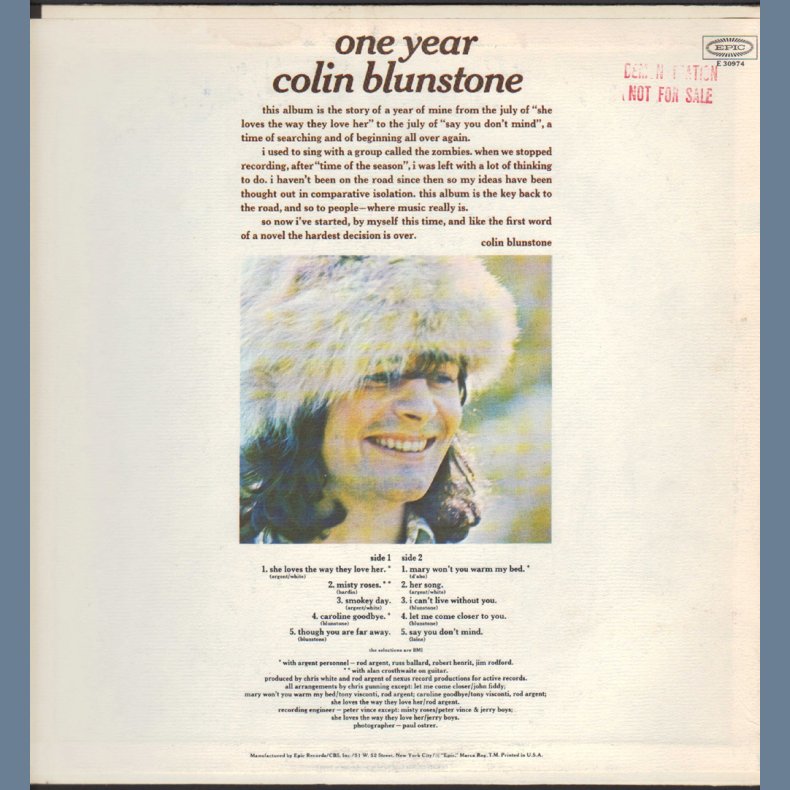 One Year - Original 1971 US Epic 10-track LP