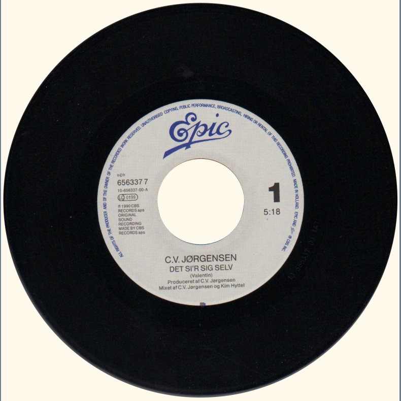 Det Si'r Sig Selv - 1990 Dutch pressed 2-track 7" Single