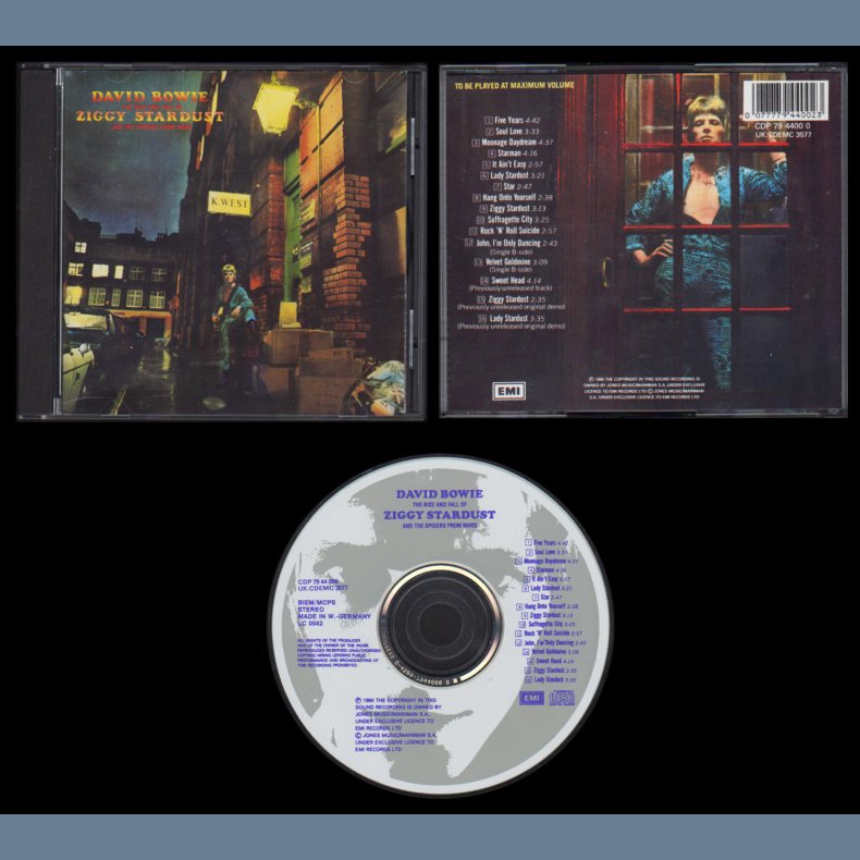 The Rise And Fall Of Ziggy Stardust And The Spiders From Mars - 1990 German Printed Limited Edition 