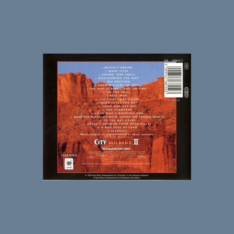 City Slickers 2 - The Legend Of Curlys Gold - 1994 Austria pressed 19-track Soundtrack CD