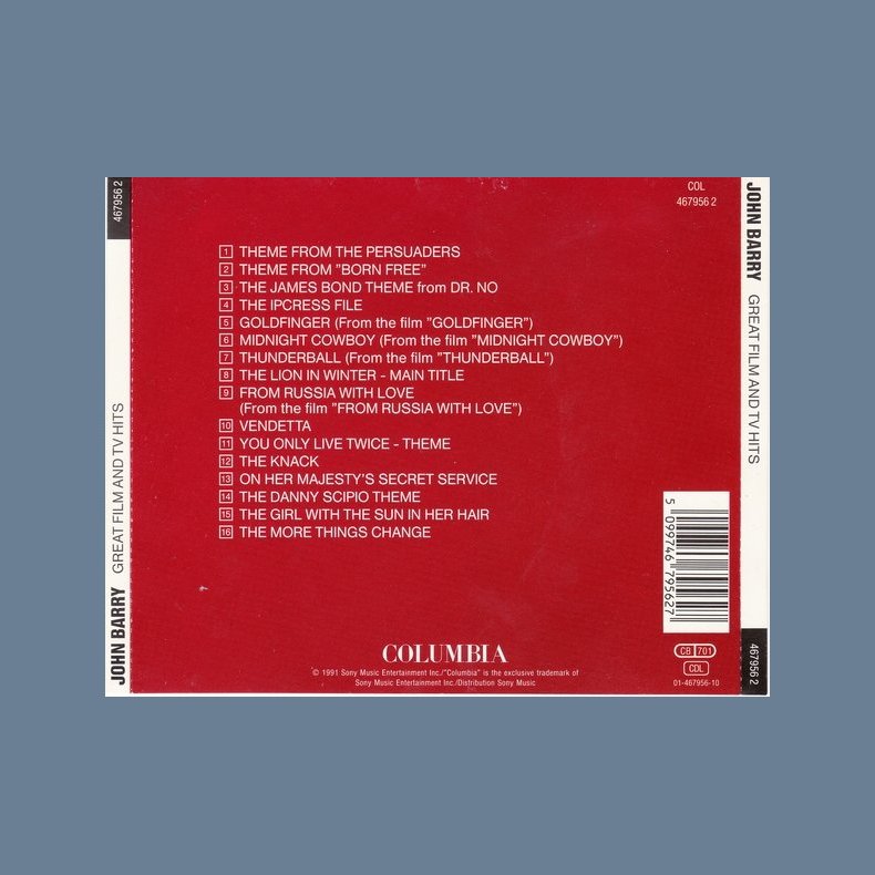 Great Film And Tv Hits - 1991 Austria pressed 16-track CD 