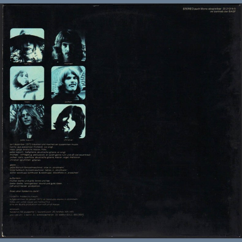 H&ouml;lderlin's Traum - Rare original 1972 Pilz label 7-track LP