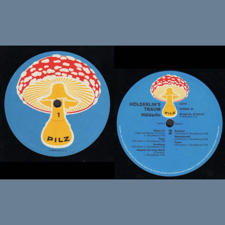 H&ouml;lderlin's Traum - Rare original 1972 Pilz label 7-track LP