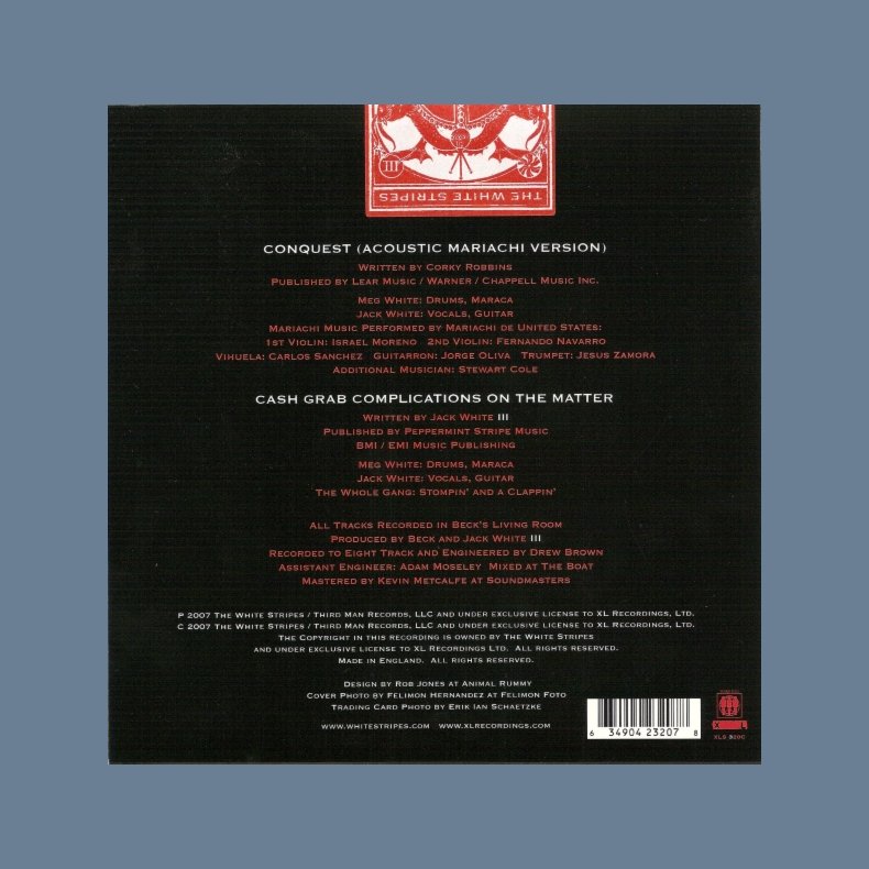 Conquest - 2007 UK pressed XL Recordings 2-track red vinyl 7inch 