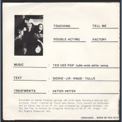 Tee Vee Pop - 1982 Danish Irmgardz label 4-track 7" EP 