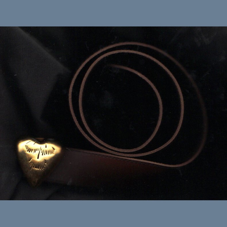 Golden Heart - Promotional Issue Brown Leather Belt