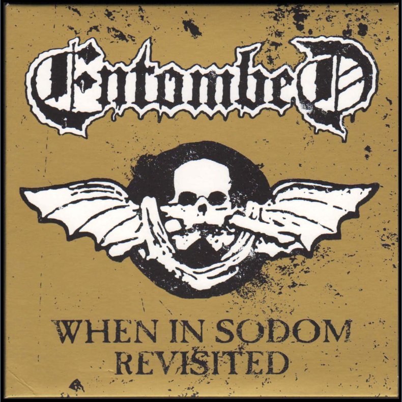 When In Sodom Revisited - 2012 Danish 2nd pressed 3-track Limited Edition gold vinyl 7" Split-single