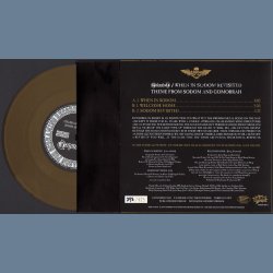 When In Sodom Revisited - 2012 Danish 2nd pressed 3-track Limited Edition gold vinyl 7" Split-single