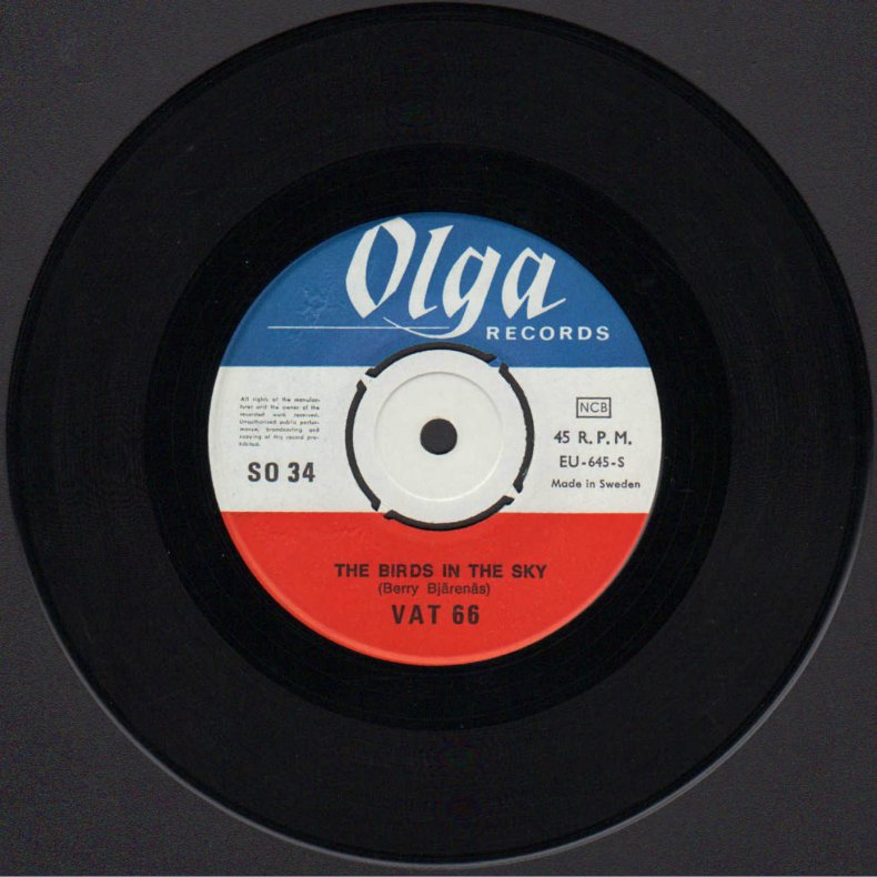 The Birds In The Sky b/w The Quare Of The Won Fights - 1966 Swedish pressed 2-track 7" Single