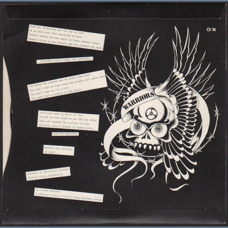 Warrirs b/w Youth - 1982 UK pressed 2-track 7" Single